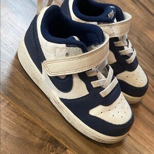 Nike Kids Sneakers - Dark Blue and White
